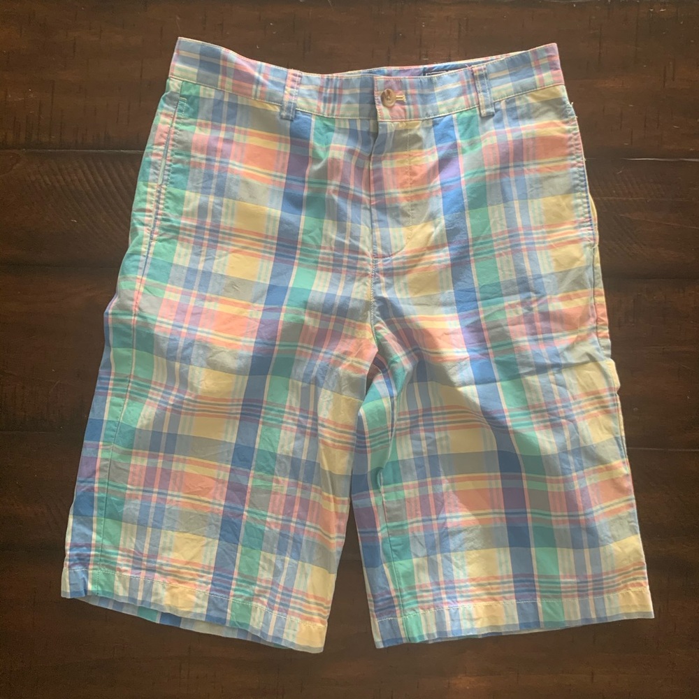 Pastel plaid Vineyard Vines shorts